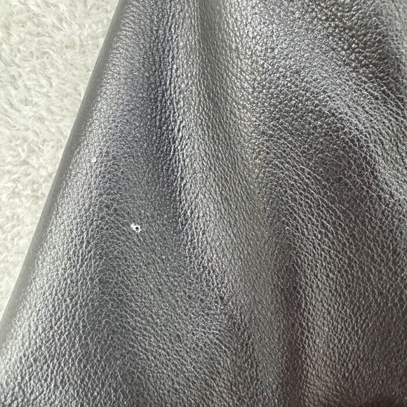 VTG Bagatelle Jacket Womens Plus 16W Black Leather 2 Button Front Pockets Lined - Picture 14 of 16